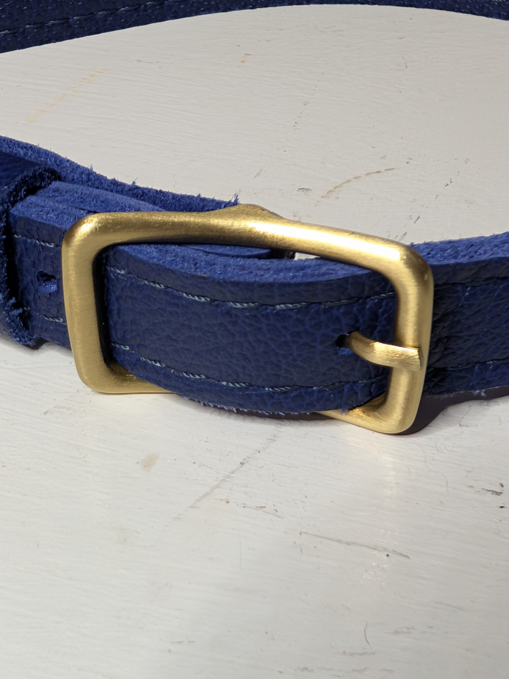 Portland Leather Sloan Doctor Bag, Oversized, Cobalt Blue, Pebbled Leather - Picture 7 of 10